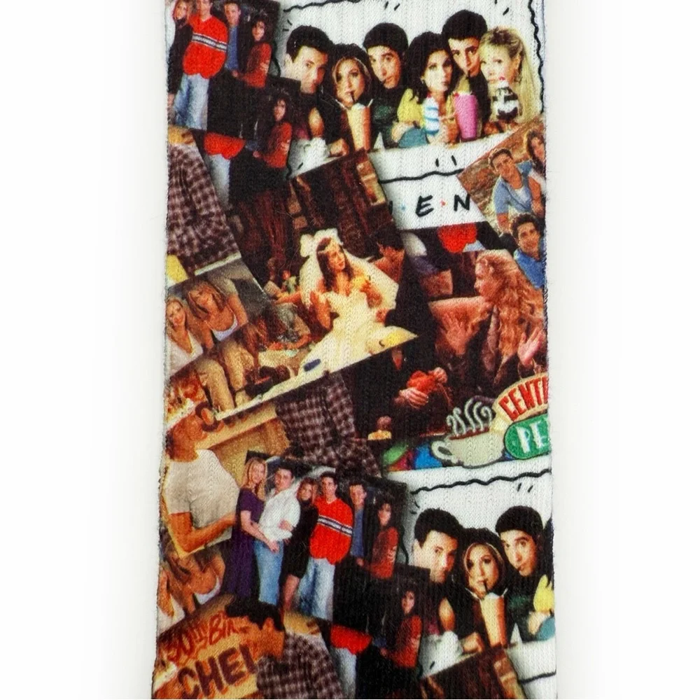 Friends TV Show Crew Socks Mens 90s Gift Monica Ross Rachel Joey Phoebe Chandler